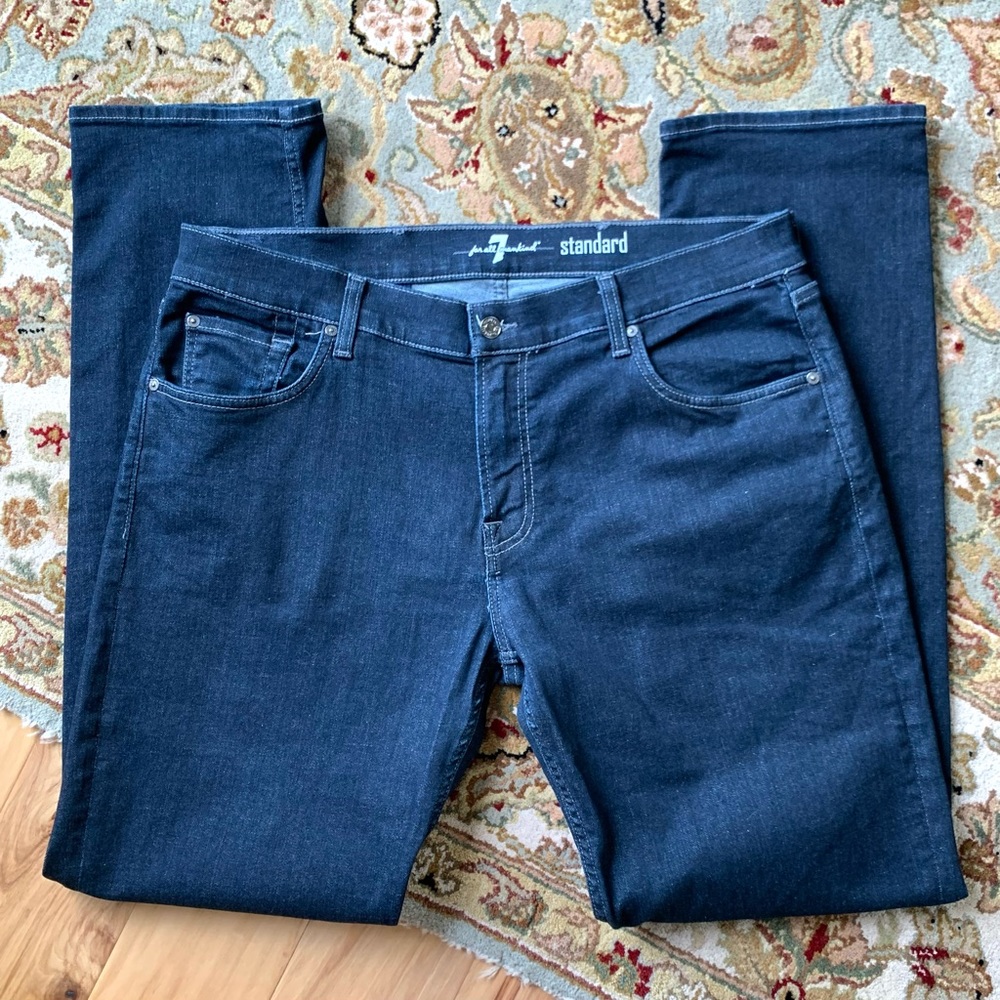 7 Fam Jeans mens standard fit dark wash denim 7 for all mankind - Picture 7 of 7